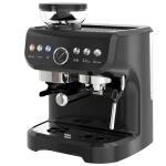 Máquina de Café Expresso 15 Bares 1600 W com Moinho de 15 Níveis e Vaporizador de Leite para Cappuccino e Latte Preta