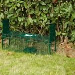 Armadilha para Animais Vivos 60x18x20 cm com 2 Portas, Pega e Estrutura em Aço para Ratos e Roedores - Verde
