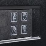 Lareira Elétrica 1800 - 2000W com Controle Remoto Chama Ajustável Termostato Temporizador Semanal e Proteção contra Superaquecimento 113x26,6x87,5cm Branco