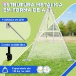 Baloiço para Crianças Baloiço Jardim com 1 Baloiço Simples 1 Planador e Anti - UV 255x160x180 cm Cinza e Verde