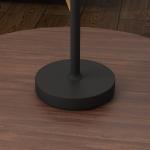 Candeeiro de Mesa com Luzes LED Candeeiro de Mesa Sem Fios Recarregável por USB - C 3 Cores Ø11,2x36,5 cm Preto