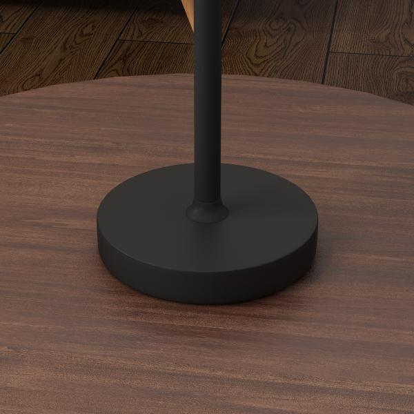Candeeiro de Mesa com Luzes LED Candeeiro de Mesa Sem Fios Recarregável por USB - C 3 Cores Ø11,2x36,5 cm Preto