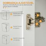 Carrinho de Cozinha com 1 Gaveta Suporte para Panos e Especies Carrinho Auxiliar com Rodas 105x36x85cm Branco