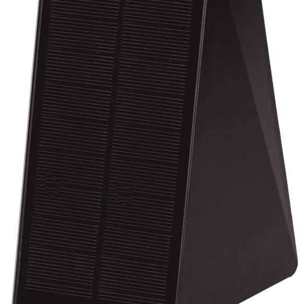 Aplique LED Solar Jankia 2x 2W Branco F. 6500K 1500mAh c/ Sensor PIR + Crepuscular (Preto) - GSC