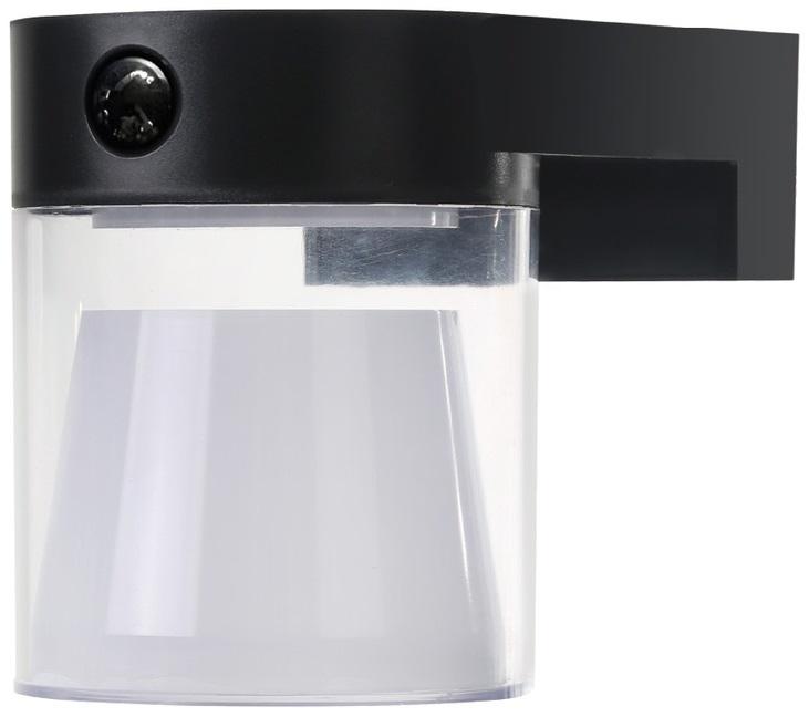 Aplique LED Solar Serie Laconi 4W CCT 3000/4000/6500K 500Lm c/ Sensor + Crepuscular (Preto) - GSC