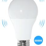 Lampada LED A60 220V E27 7W Branco F. 6000K 630Lm c/ Sensor Movimento