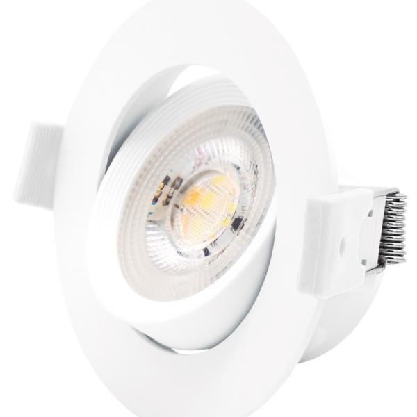 Projector LED Basculante Redondo p/ Encastrar Série Gonde 7W 3000 - 4000 - 6500K (Branco) - GSC
