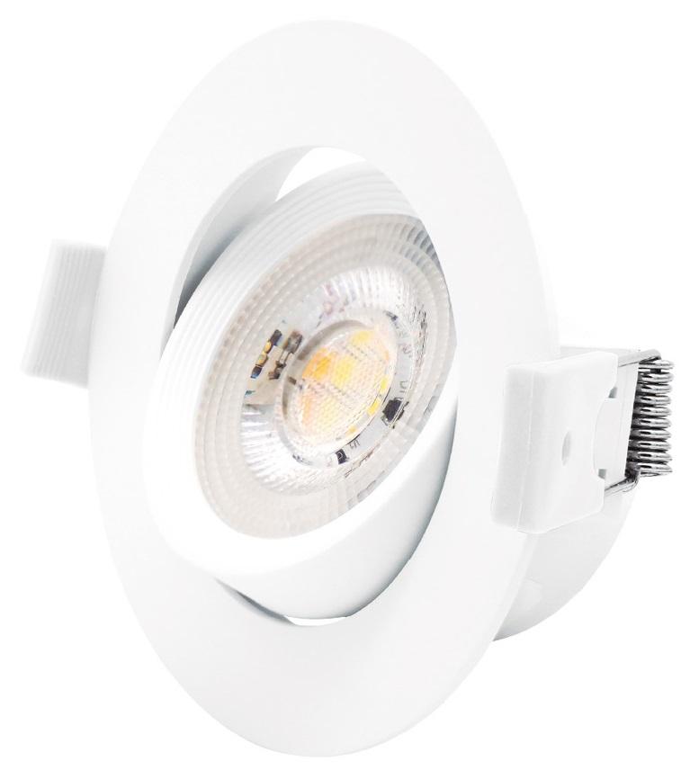 Projector LED Basculante Redondo p/ Encastrar Série Gonde 7W 3000 - 4000 - 6500K (Branco) - GSC