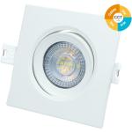 Projector LED Basculante Quadrado p/ Encastrar Série Banok 7W 3000 - 4000 - 6500K (Branco) - GSC
