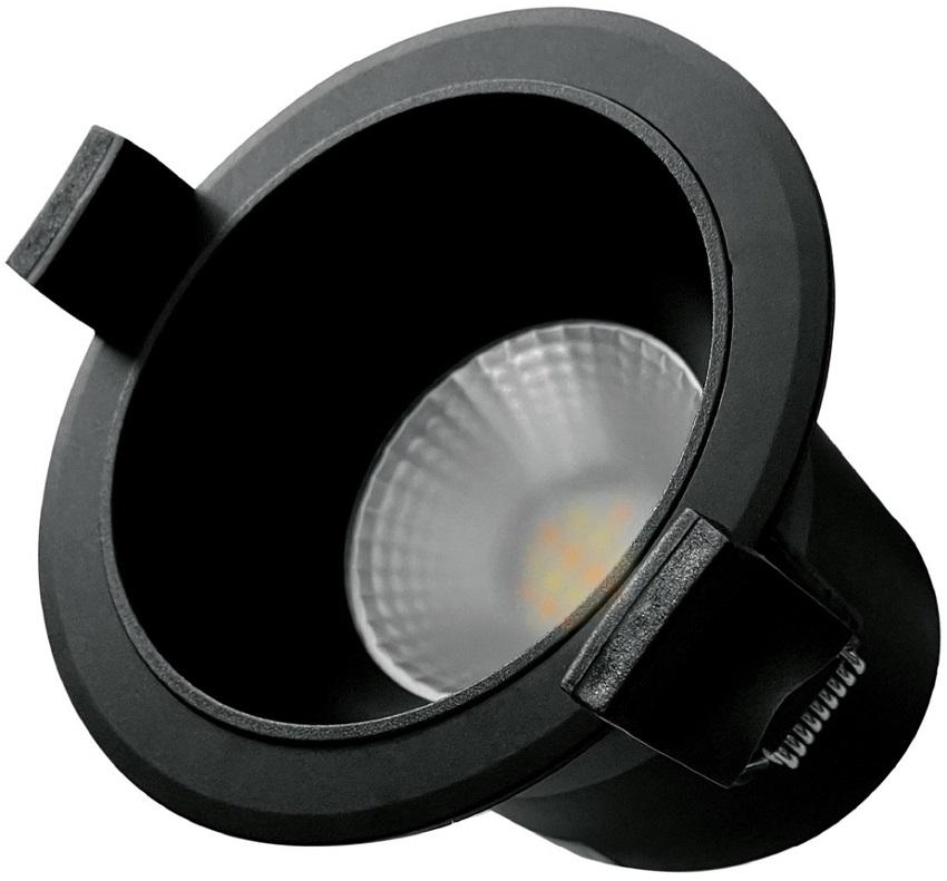 Projector LED COB Redondo p/ Encastrar Série Mandani 7W 3000 - 4000 - 6500K 650Lm (Preto) - GSC