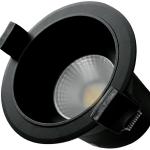 Projector LED COB Redondo p/ Encastrar Série Mandani 7W 3000 - 4000 - 6500K 650Lm (Preto) - GSC