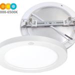 Painel de LED Redondo (Ø60~160mm) 10/15/18W CCT 3000 - 4000 - 6500K c/ Sensor Movimento e Crepuscular