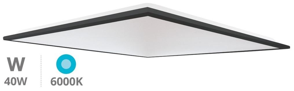 Painel de LED 60x60cm 220VAC 40W 6000K 4650Lm (Aro Preto) - UBARI