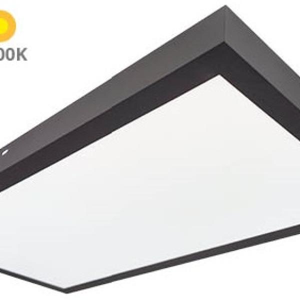 Painel de LED Superficie (90 x 30cm) 36W 4200K 3600Lm (Preto) - GSC