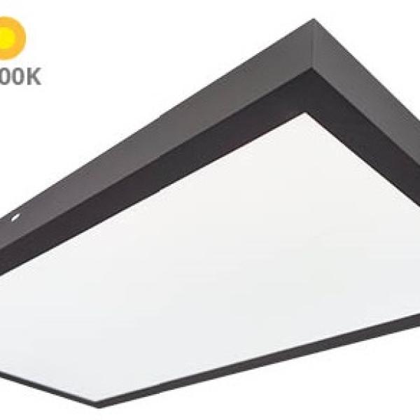 Painel de LED Superficie (120 x 30cm) 40W 4200K 4000Lm (Preto) - GSC