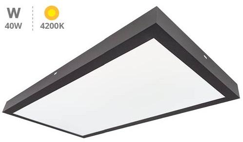 Painel de LED Superficie (120 x 30cm) 40W 4200K 4000Lm (Preto) - GSC