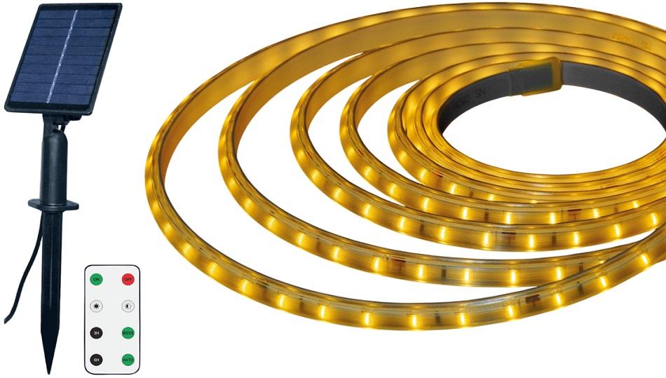 Fita LED Flexivel 1800K 4000mAh c/ Painel Solar (10 mts) - GSC