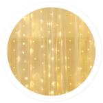 Cortina 200 LEDs Decoração Natal Branco Q. 3000K (5 x 1 mts) - GSC