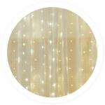 Cortina 200 LEDs Decoração Natal Branco F. 6000K (5 x 1 mts) - GSC