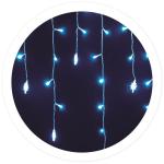 Cortina 120 LEDs Decoração Natal Branco Frio 6000K c/ Estrelas (2,3 mts) - GSC