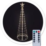 Árvore de Natal 118 LEDs Branco Quente 3000K USB IP44 c/ Comando 8 Funções (1,2 mts) - GSC