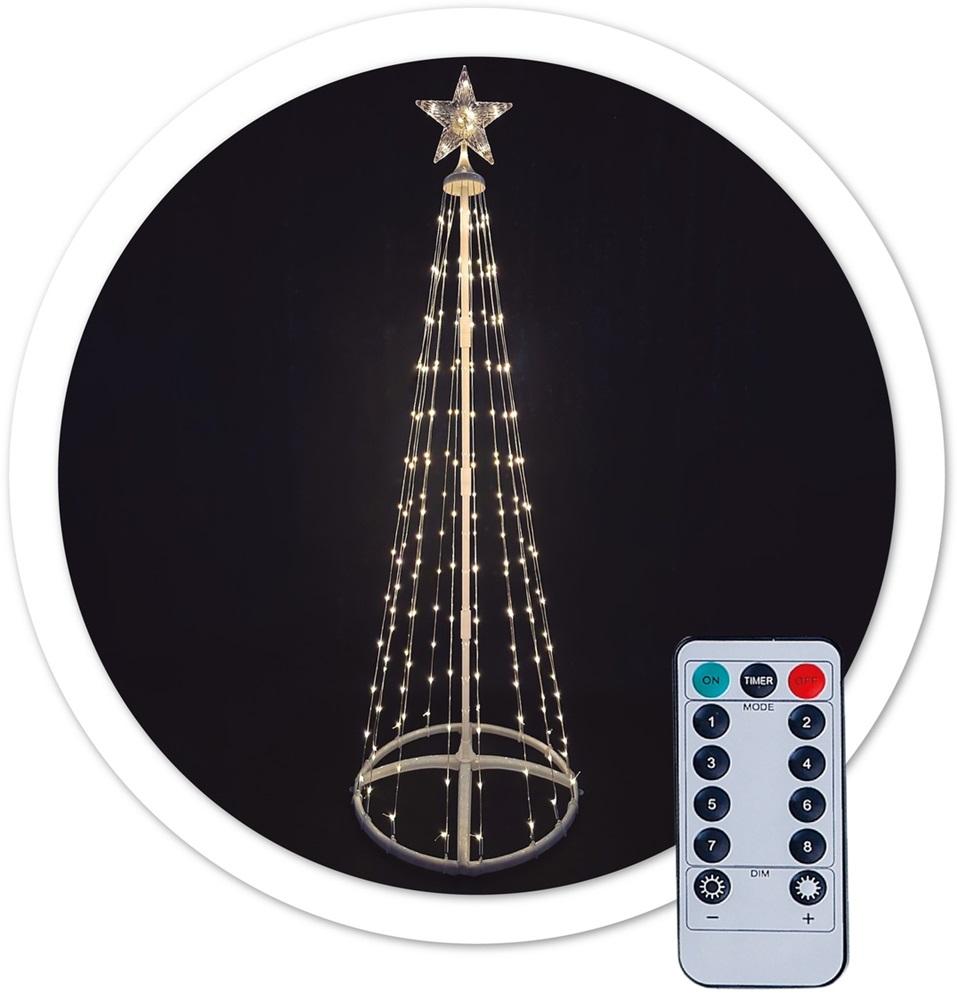 Árvore de Natal 118 LEDs Branco Quente 3000K USB IP44 c/ Comando 8 Funções (1,2 mts) - GSC