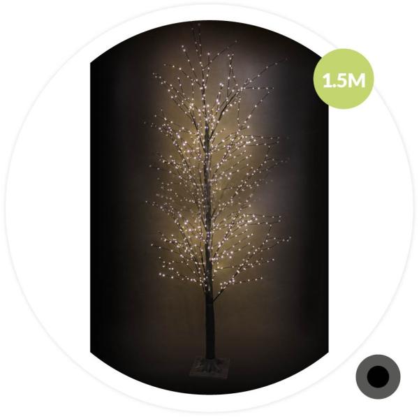 Árvore Decorativa 900 Micro LEDs Branco Quente 3000K (1,5 mts) - GSC