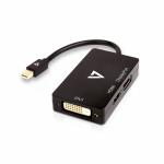 Adaptador Mini DisplayPort para VGA/DVI/HDMI V7 V7MDP-DPDVIHDMI-1N Preto