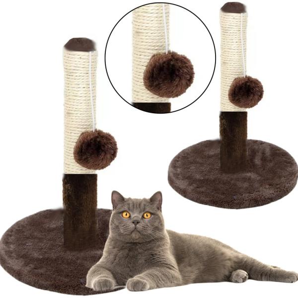 Arranhador p/ Gatos c/ Bola de Divertimento (40x30cm)