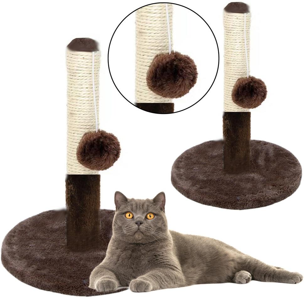 Arranhador p/ Gatos c/ Bola de Divertimento (40x30cm)