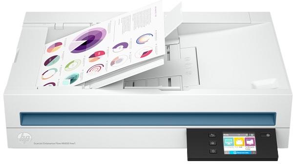 Scanner ScanJet Enterprise Flow N6600 fnw1 1200x1200DPI A4 (Branco) - HP