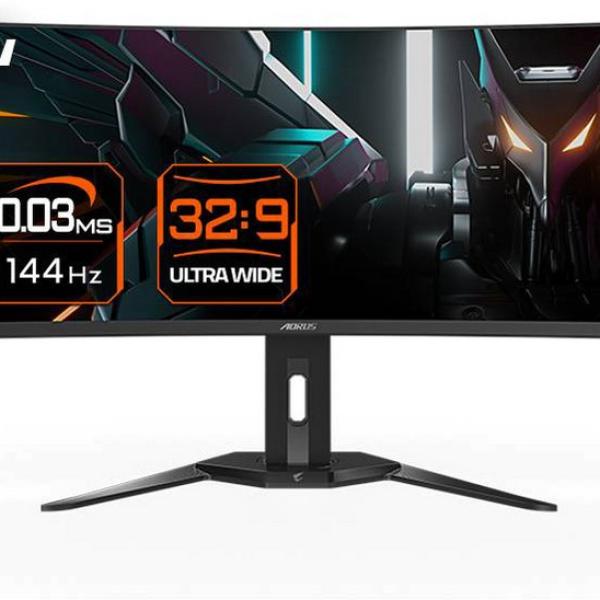 Monitor Curvo Aorus CO49DQ OLED 49 Dual QHD 32:9 144Hz FreeSync Premium Pro - GIGABYTE