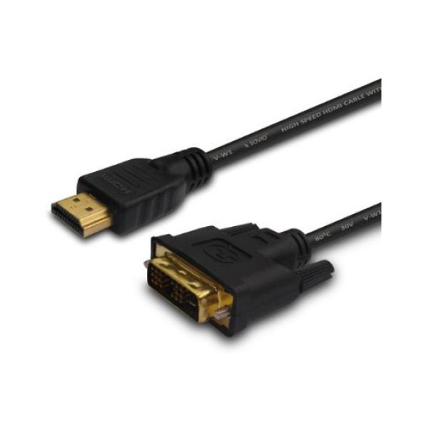 CABLE HDMI (M) - DVI 18+1 (M) 1.5M SAVIO CL-10