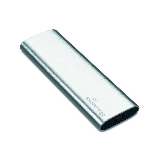 240GB MEDIARANGE MR1101 PORTABLE SILVER SSD HARD DRIVE