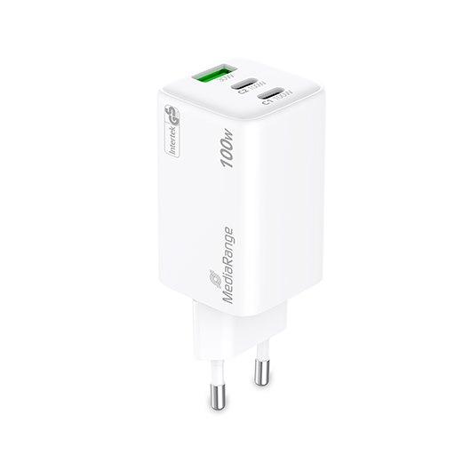 MEDIARANGE TRIPLE USB - A OR USB - C CHARGER 100W
