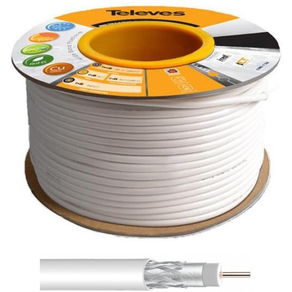 Bobine Cabo Micro Coaxial Cobre Ø5mm (100 mts) - TELEVES 210603