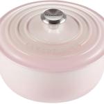 Caçarola Cocotte Signature Redonda de Ferro 2.4L 20cm (Rosa Concha) - LE CREUSET