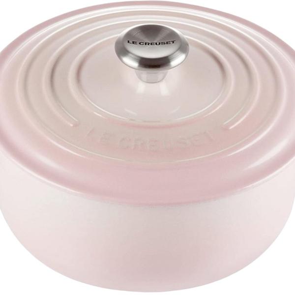 Caçarola Cocotte Signature Redonda de Ferro 2.4L 20cm (Rosa Concha) - LE CREUSET