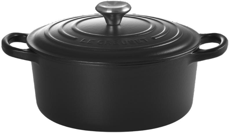 Caçarola Cocotte Redonda 22cm 3.3L (Preto) - LE CREUSET