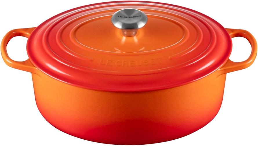 Caçarola Cocotte Oval de Ferro Fundido 31cm 6.3L (Vulcânico) - LE CREUSET