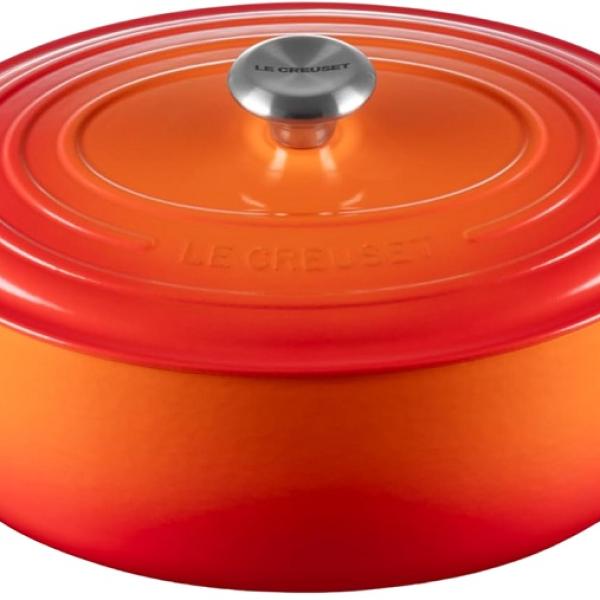 Caçarola Cocotte Oval de Ferro Fundido 31cm 6.3L (Vulcânico) - LE CREUSET