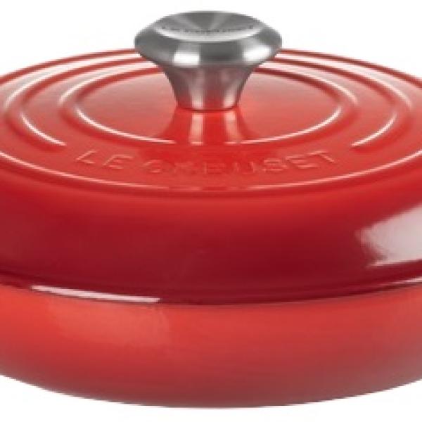 Caçarola Baixa de Ferro Fundido 26cm 2.2L (Cereja) - LE CREUSET