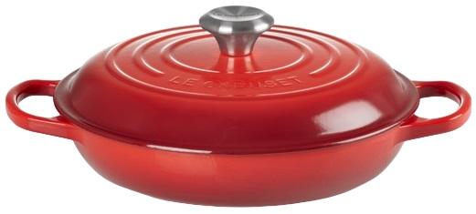 Caçarola Baixa de Ferro Fundido 26cm 2.2L (Cereja) - LE CREUSET