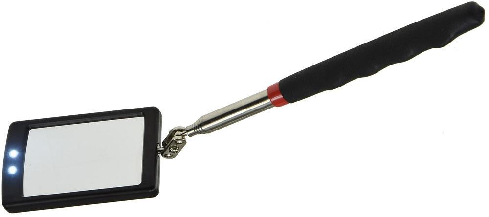 Espelho Extensível p/ Visualizar Locais Dificil Acesso c/ LED (até 88cm)