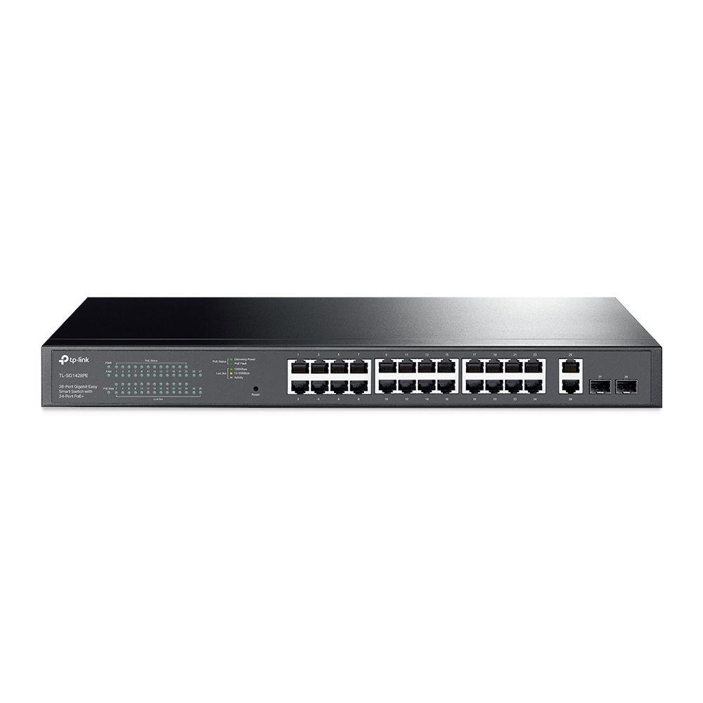 Switch TP - Link TL - SG1428PE, 28 Portas Gigabit, 24 Portas PoE+, Recondicionado