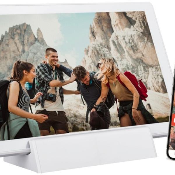 Moldura Digital 10,1 DigiFrame WiFi (Branco) - BRAUN