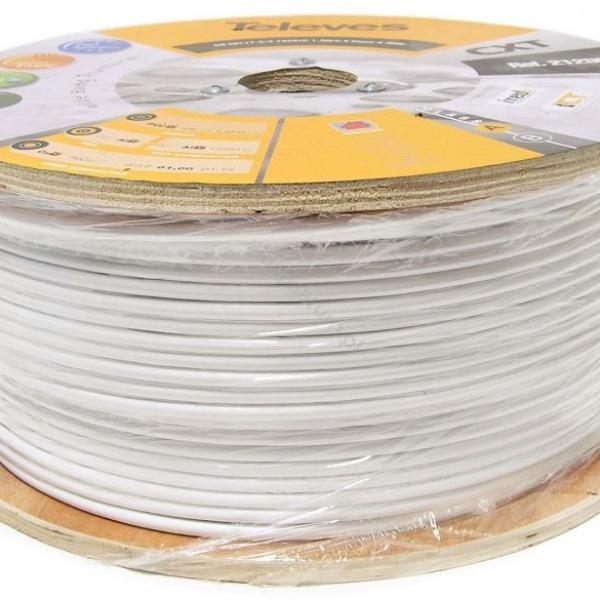 Bobine Cabo Coaxial ITED4 Class A 1GHz Ø6mm (250 mts) - TELEVES