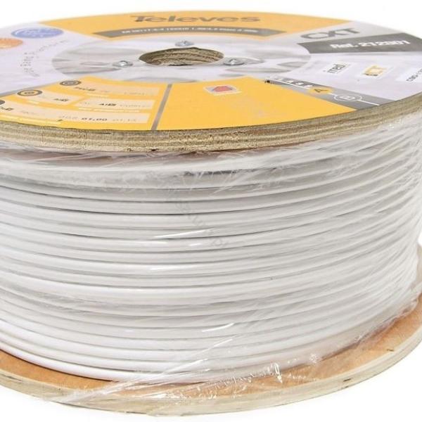Bobine Cabo Coaxial Cobre ITED4 T - 200 Plus LSFH Class A HD 15VRtC (250 mts) - TELEVES