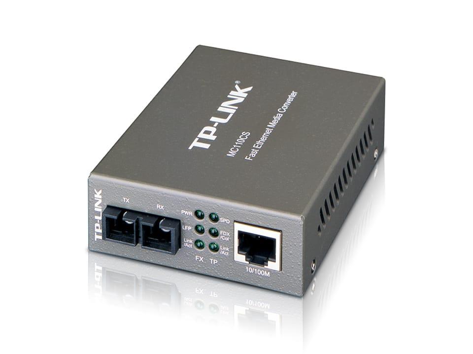Conversor de mídia TP - Link MC110CS 1 Porta RJ - 45 10/100 — Recondicionado