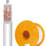 Bobine Cabo Coaxial ITED4 Cobre T100plus, 16RtC Branco (100 mts) - TELEVES